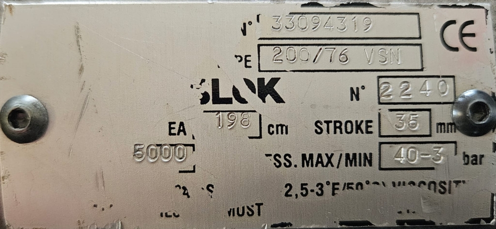Cilindro Idraulico Rotante AUTOBLOK 200/76 VSN Revisionato – Ricambio Industriale di Qualità - immagine 2